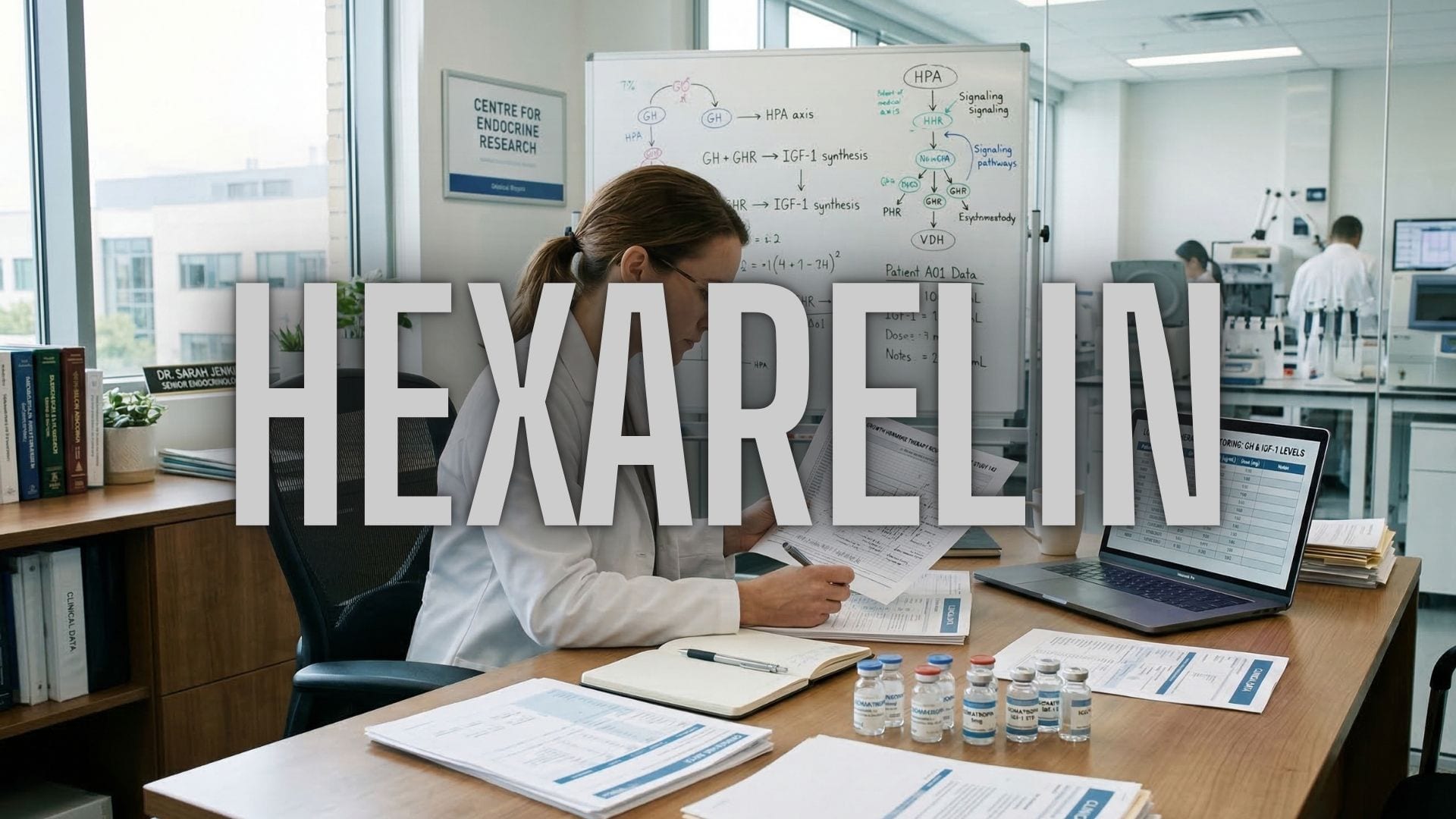 hexarelin peptide molecular structure