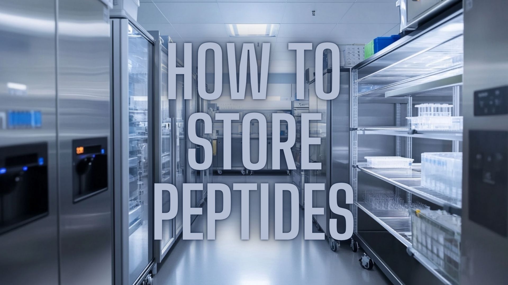how to store peptides before reconstitution