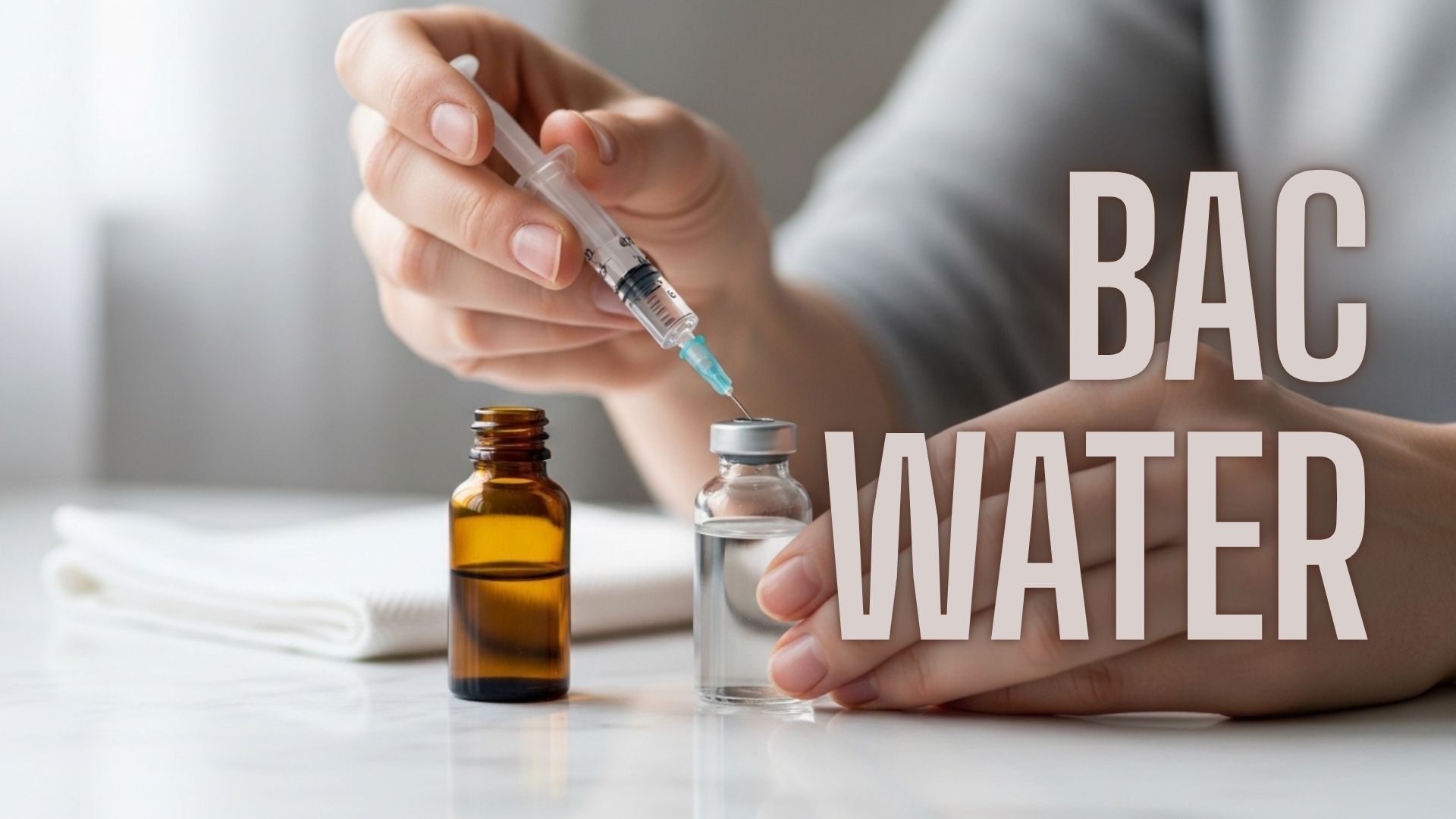 What is BAC water bacteriostatic water for peptide reconstitution