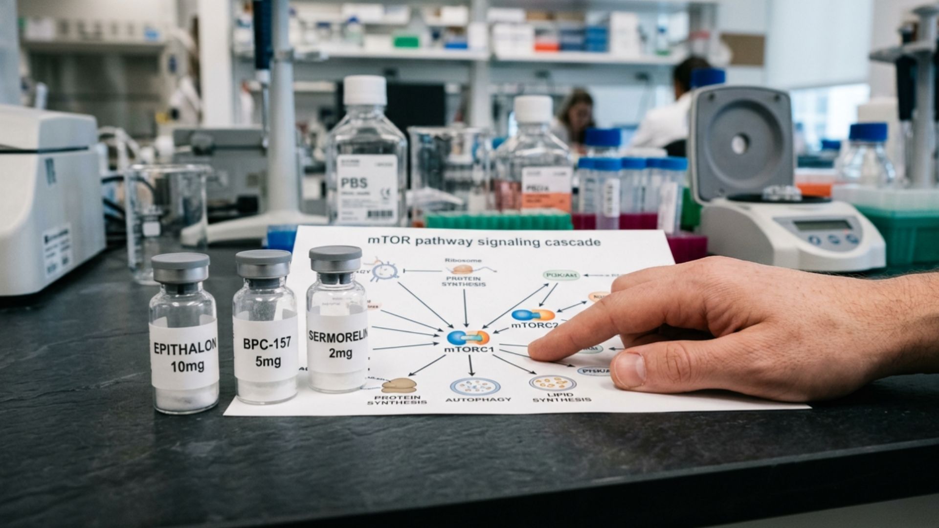 mTOR pathway signaling diagram in human cells