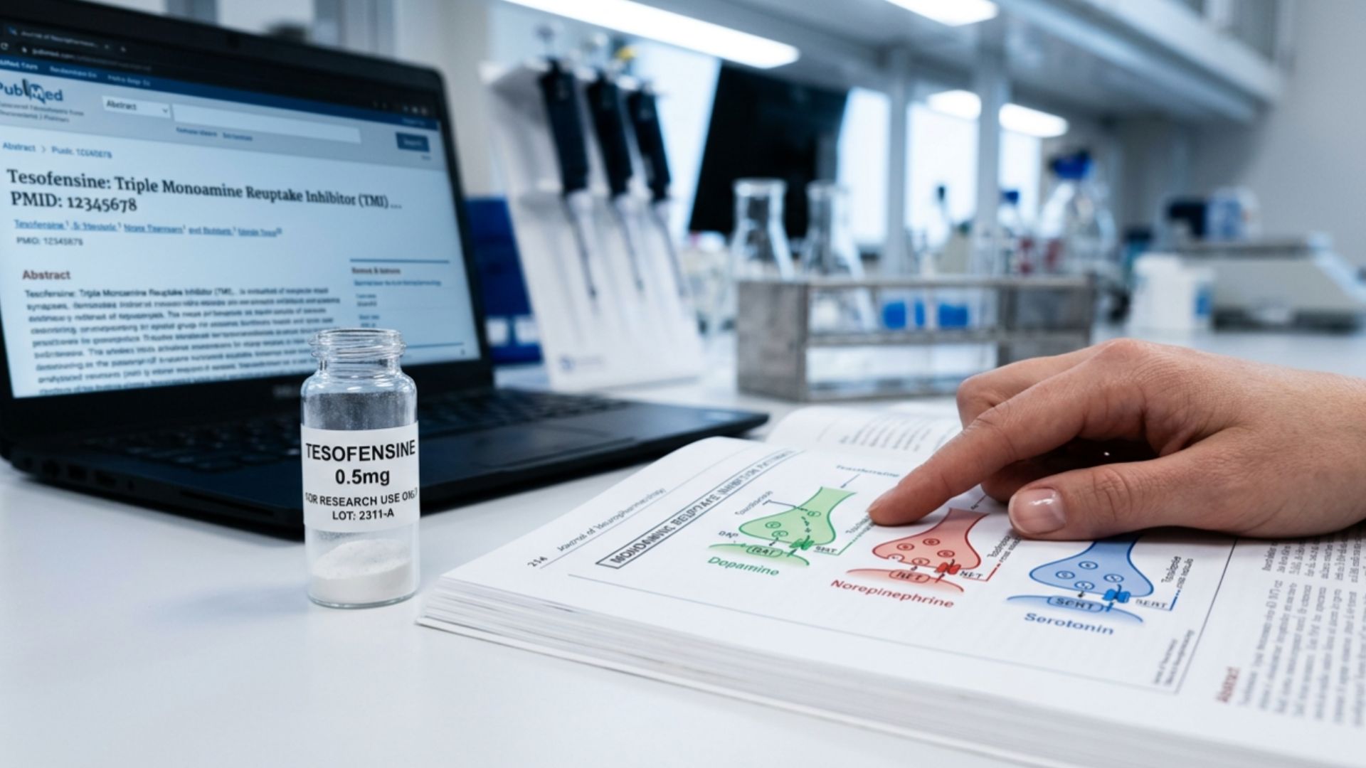 What is tesofensine and how it works in research