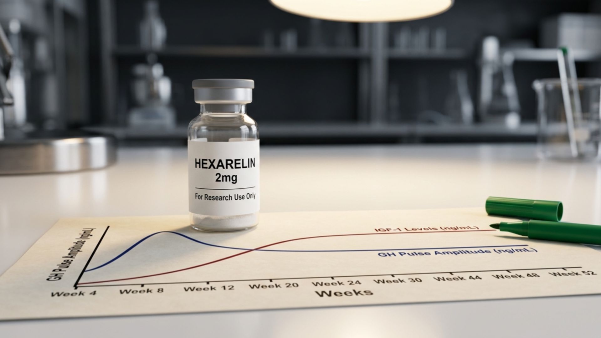 Hexarelin peptide research and growth hormone pathway