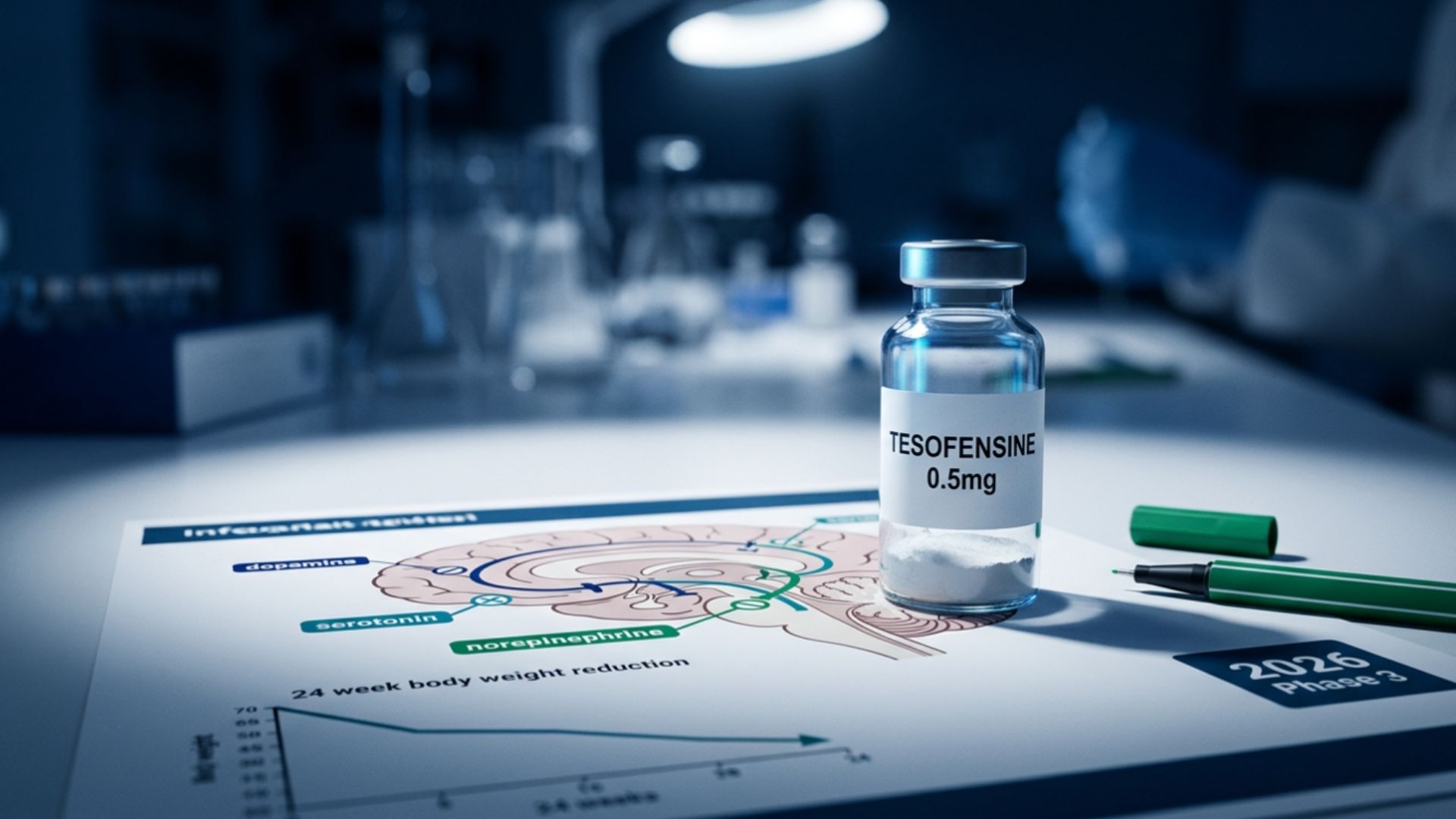 Tesofensine research on obesity and CNS pathways